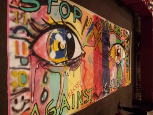 stop violence graffiti