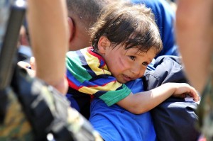 refugee child in Gevgelija