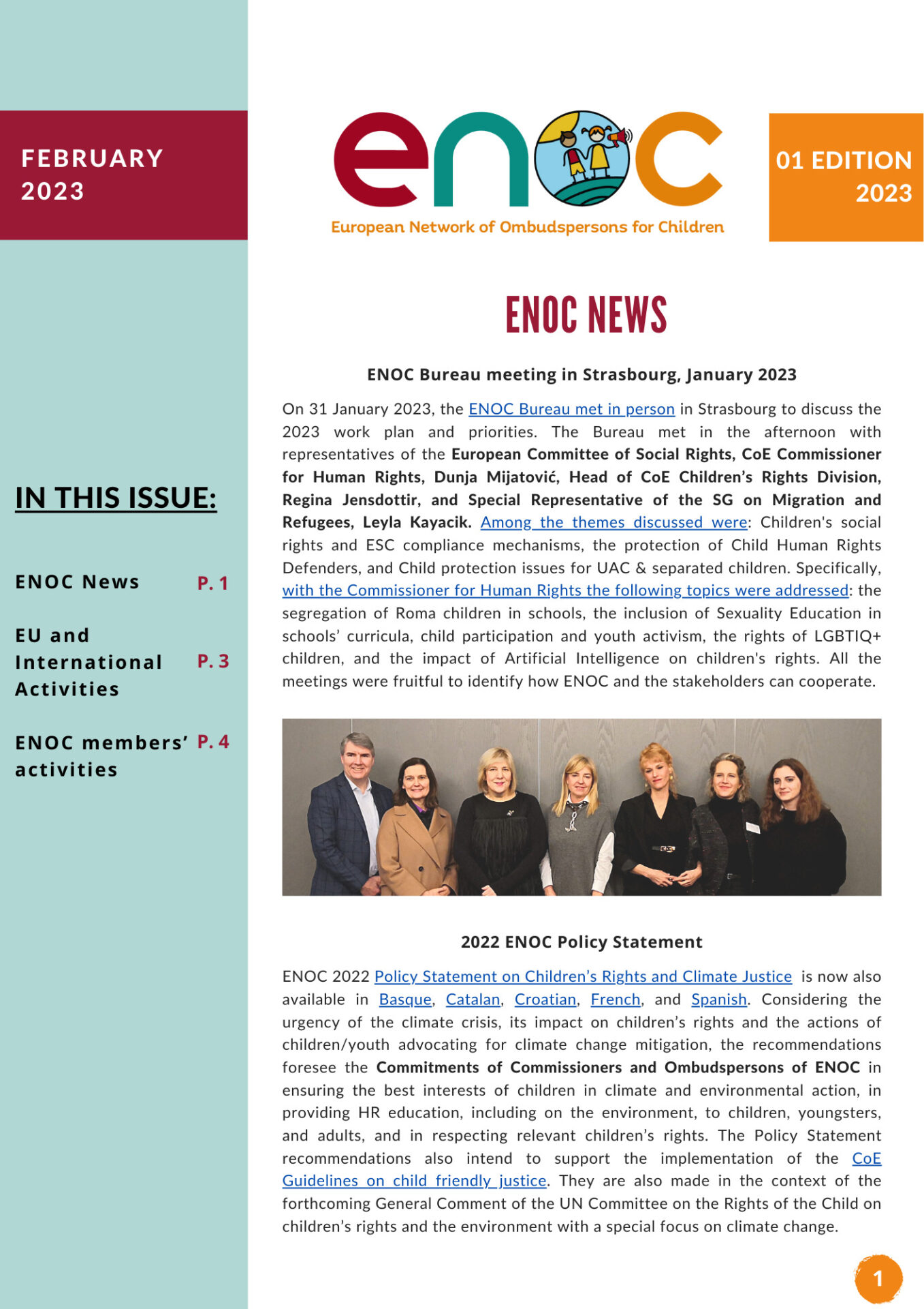 Newsletter 1st Edition February 2023