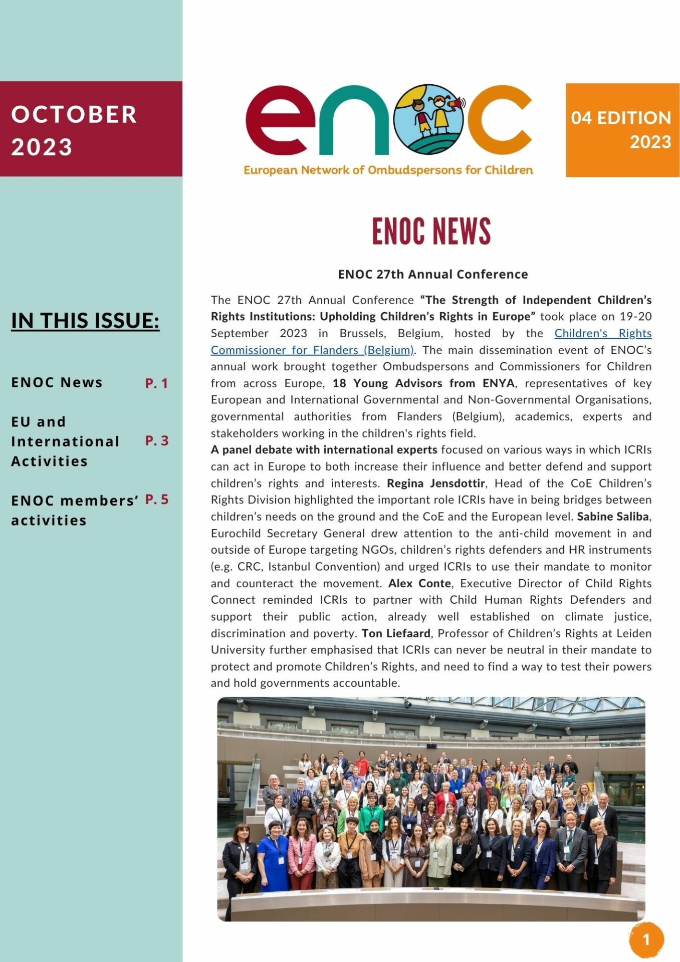 Newsletter 4th Edition October 2023